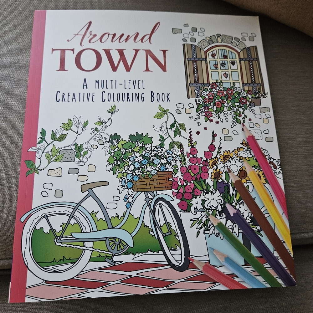 Around Town Creative Colouring Book New